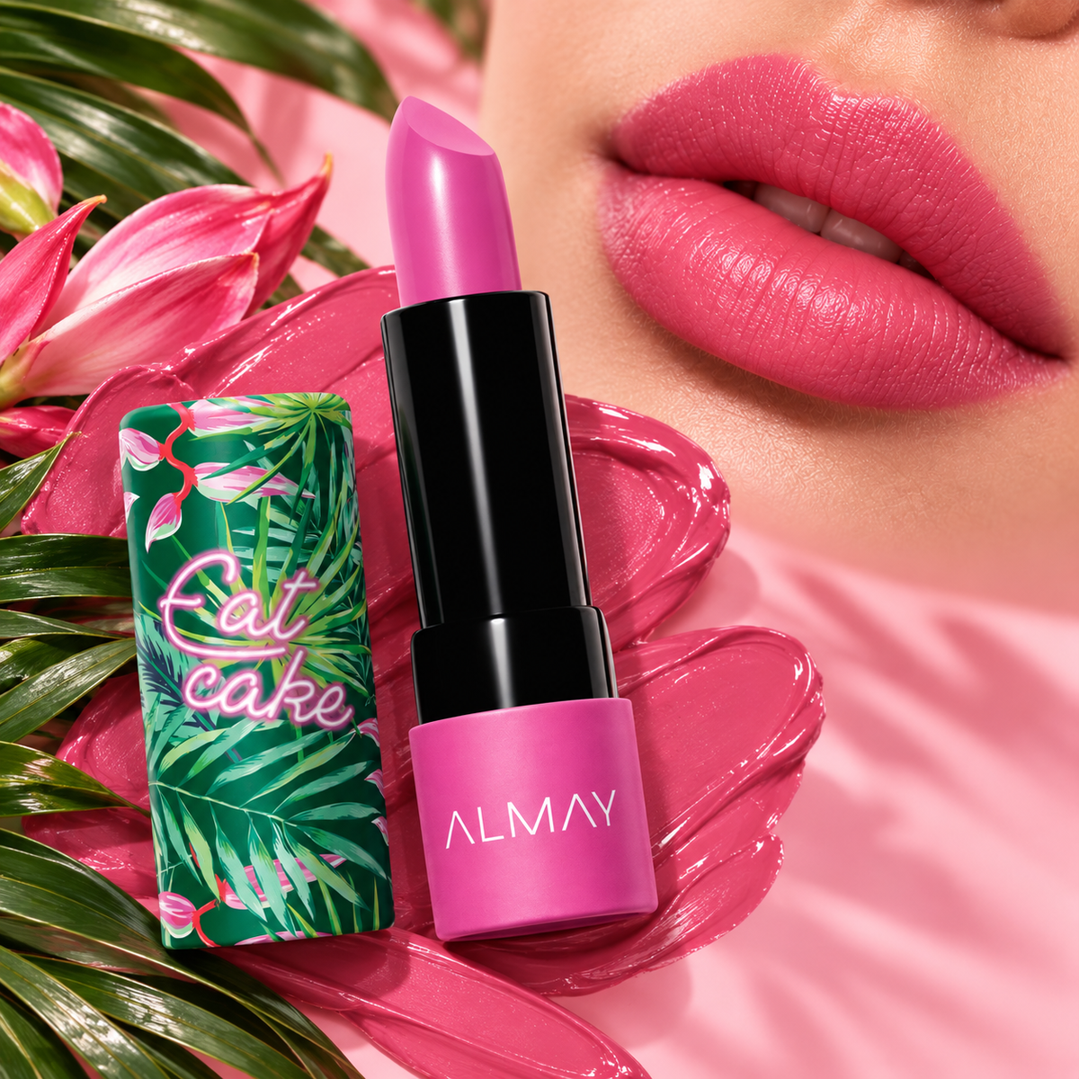 Almay Lip Vibes Lipstick - portada editorial 320 Eat Cake